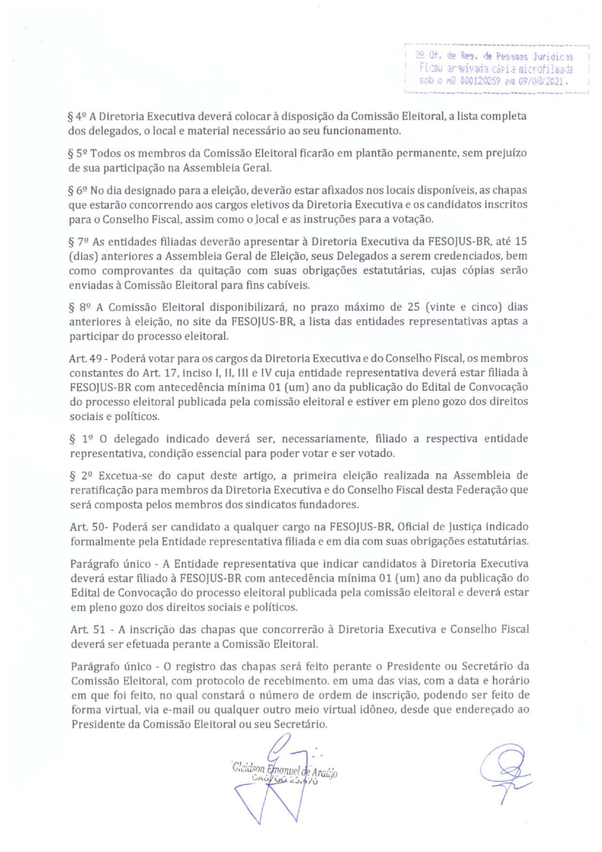 ESTATUTO FEDERAÇÃO DAS ENTIDADES SINDICAIS DOS OFICIAIS DE JUSTIÇA DO BRASIL - FESOJUS-BR_compressed_pages-to-jpg-0020