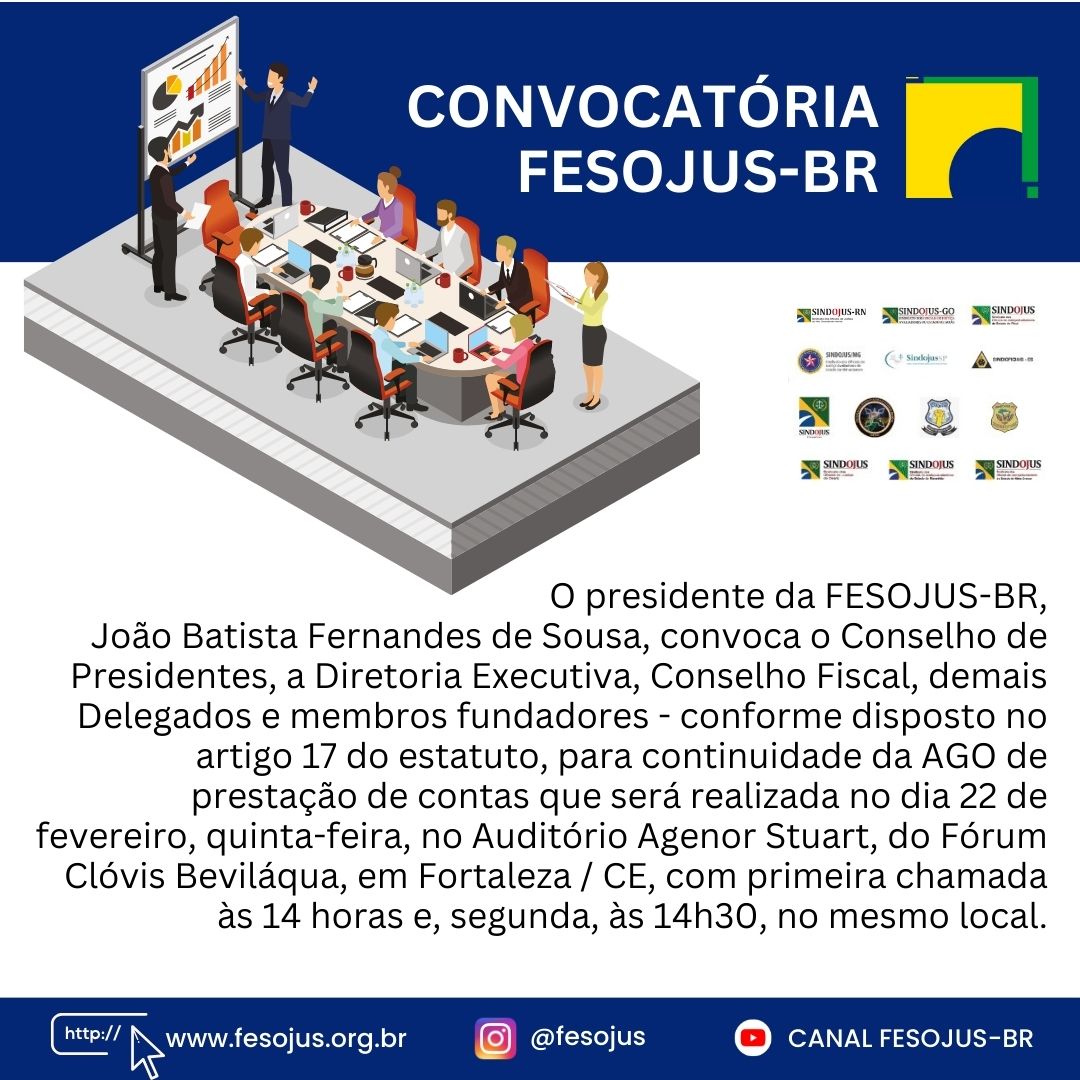 No momento, você está visualizando ✅ CONVOCATÓRIA FESOJUS-BR